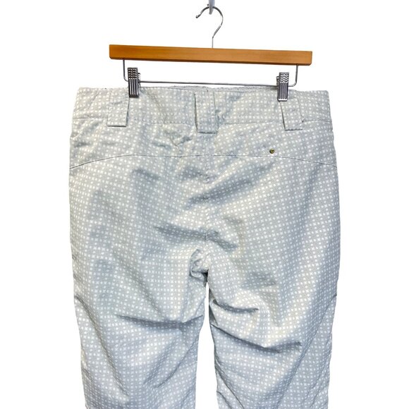 Lole White with Gray Pattern Snow Ski Snowboarding Pants - Picture 9 of 11